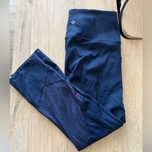 Navy Lulu Leggings Size 6